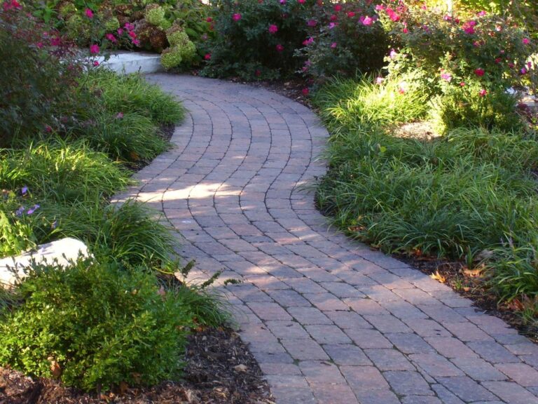 Laying a paver walkway