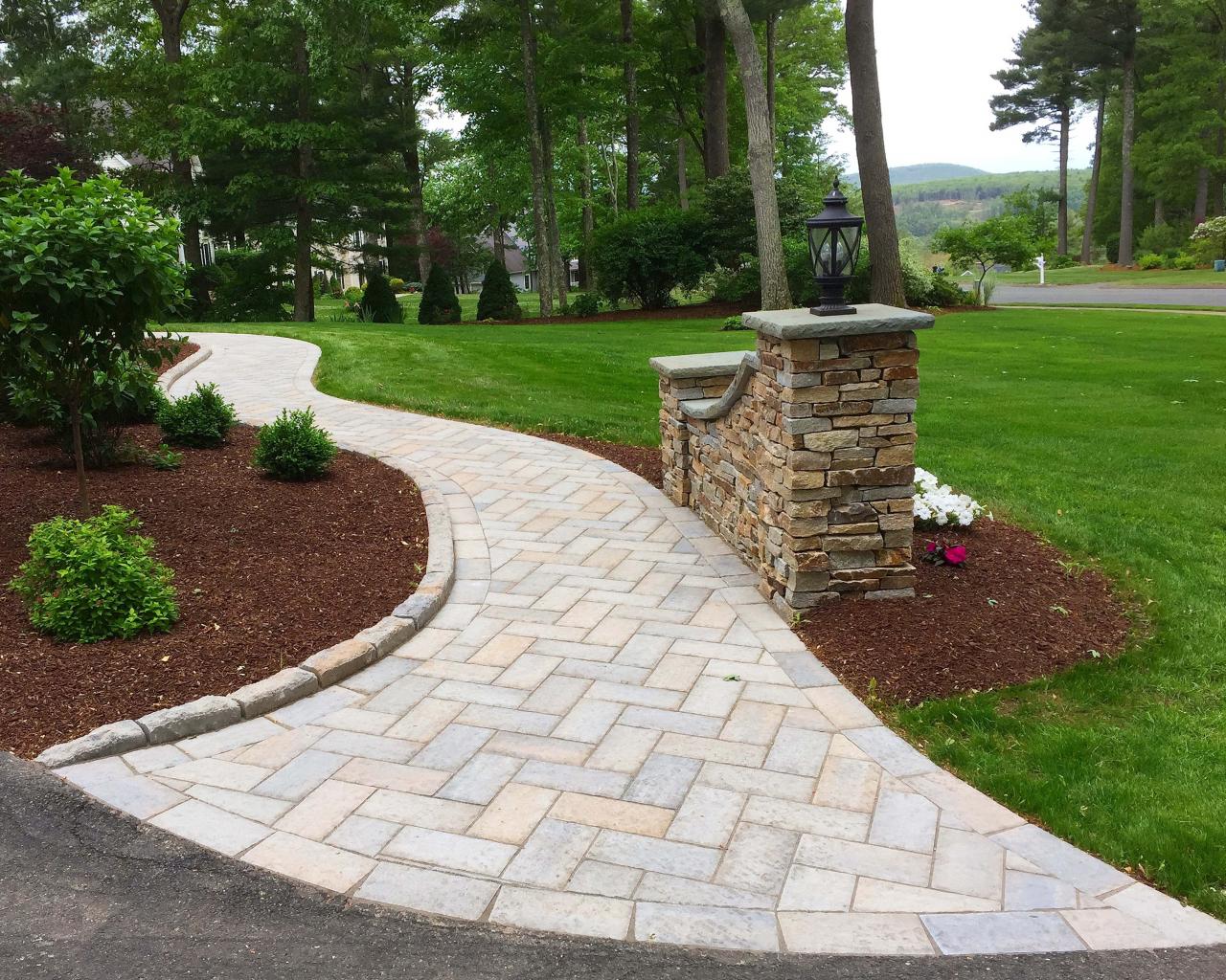 Asphalt walkway