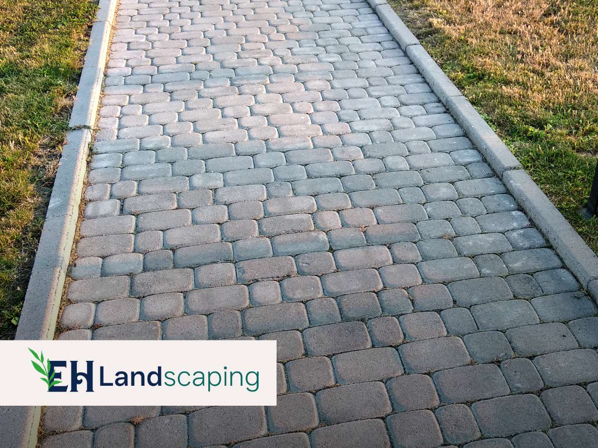 Stone and paver walkway