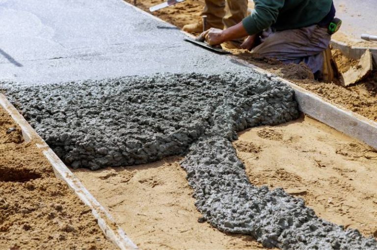 Poured concrete walkway cost