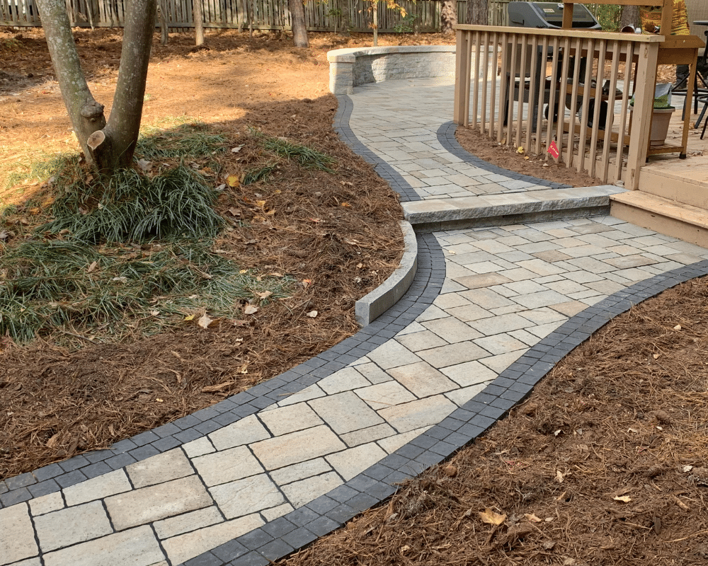 Paver path installation