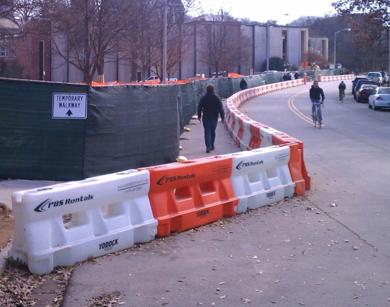 Temporary walkways construction