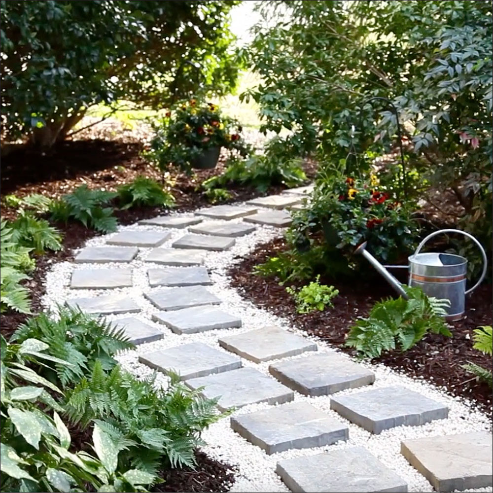 Paver path pavers diy ideas backyard yard landscaping walkway patio hard work appeal driveway worth every but garden curb outdoor