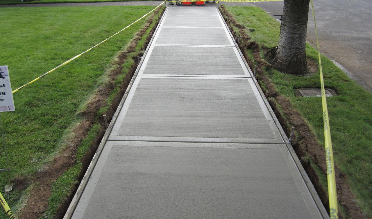 Cost to install sidewalk