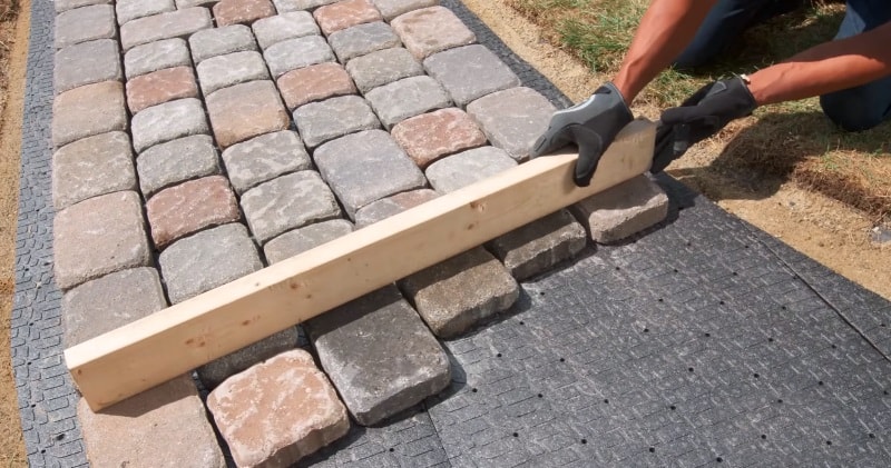 Walkway paver install design lowes credit text